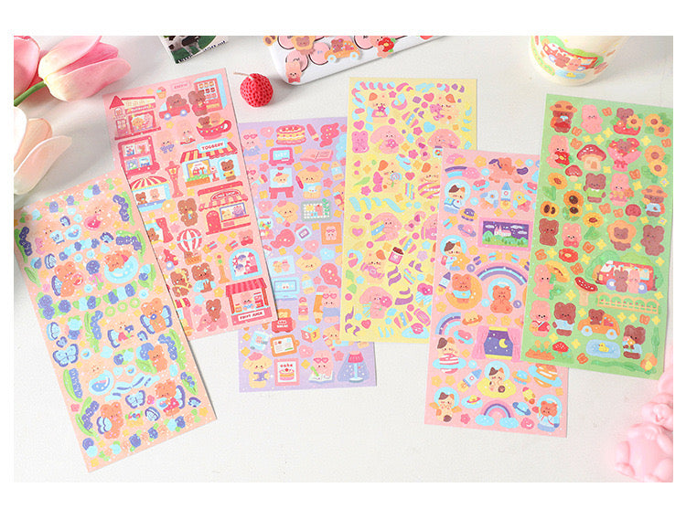 2pcs INFEELME Sweetheart Little Universe Series Stickers Decoration Stickers