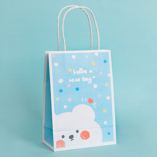 Cute Cartoon Lovely Heart Bear Paper Gift Bags