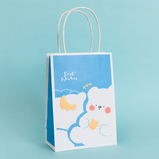 Cute Cartoon Star Bear Paper Gift Bags