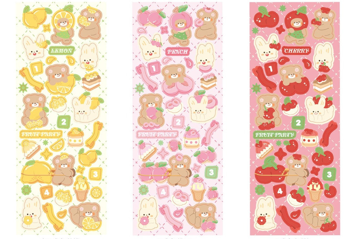 24pcs AGUGU Cute Mascot Series Stickers Phone Stickers Water Bottle Stickers