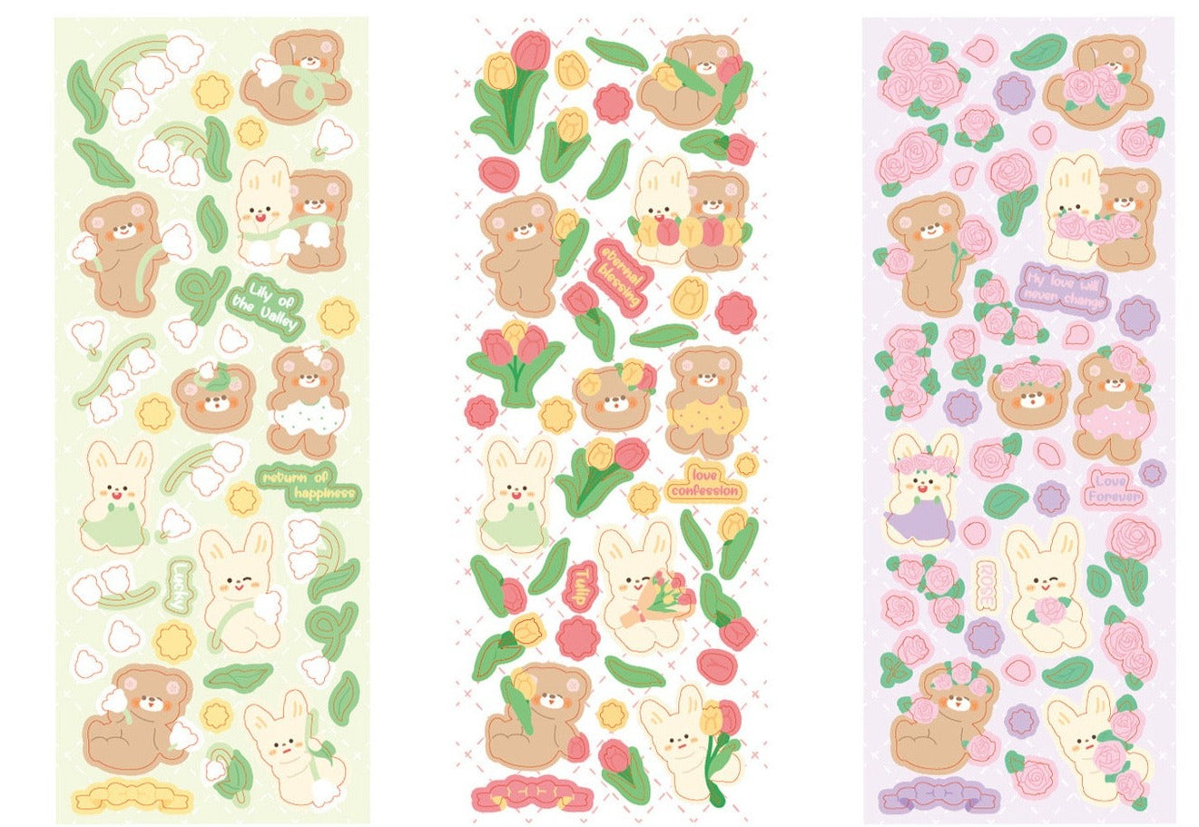 24pcs AGUGU Cute Mascot Series Stickers Phone Stickers Water Bottle Stickers