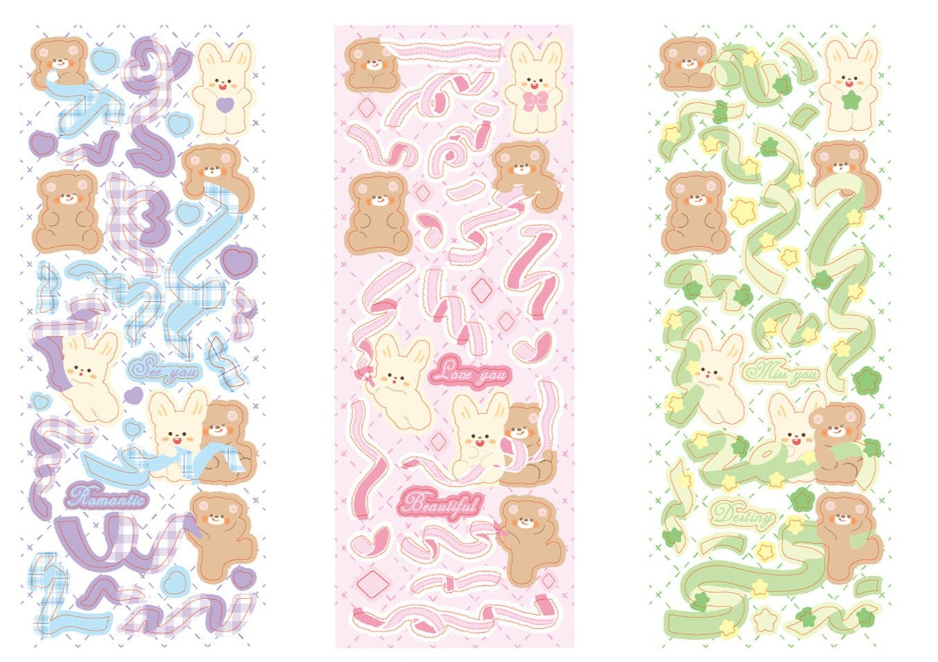 24pcs AGUGU Cute Mascot Series Stickers Phone Stickers Water Bottle Stickers