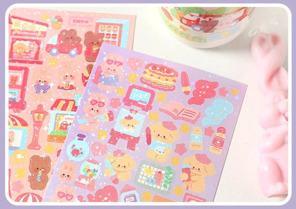 2pcs INFEELME Sweetheart Little Universe Series Stickers Decoration Stickers