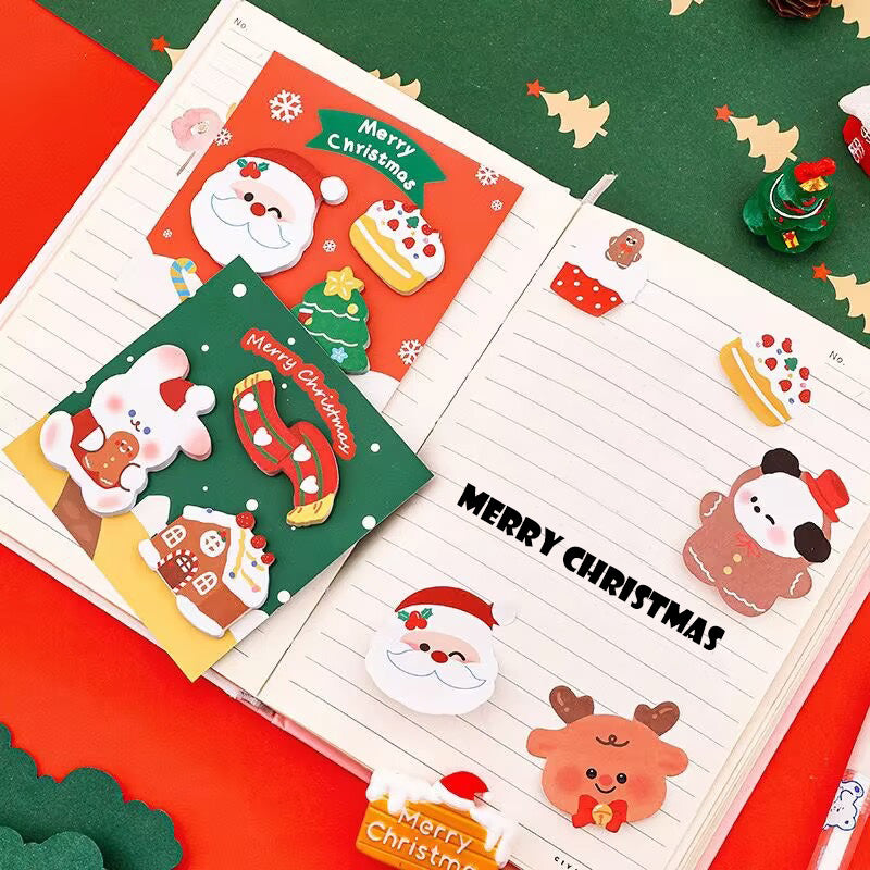 Christmas Cute Cartoon Merry Christmas Sticky Notes