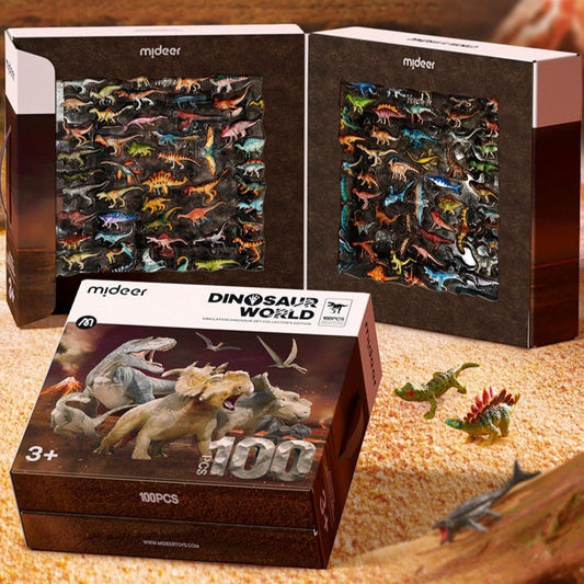 Mideer Dinosaur World Simulation Set Collection 100 pcs for Kids