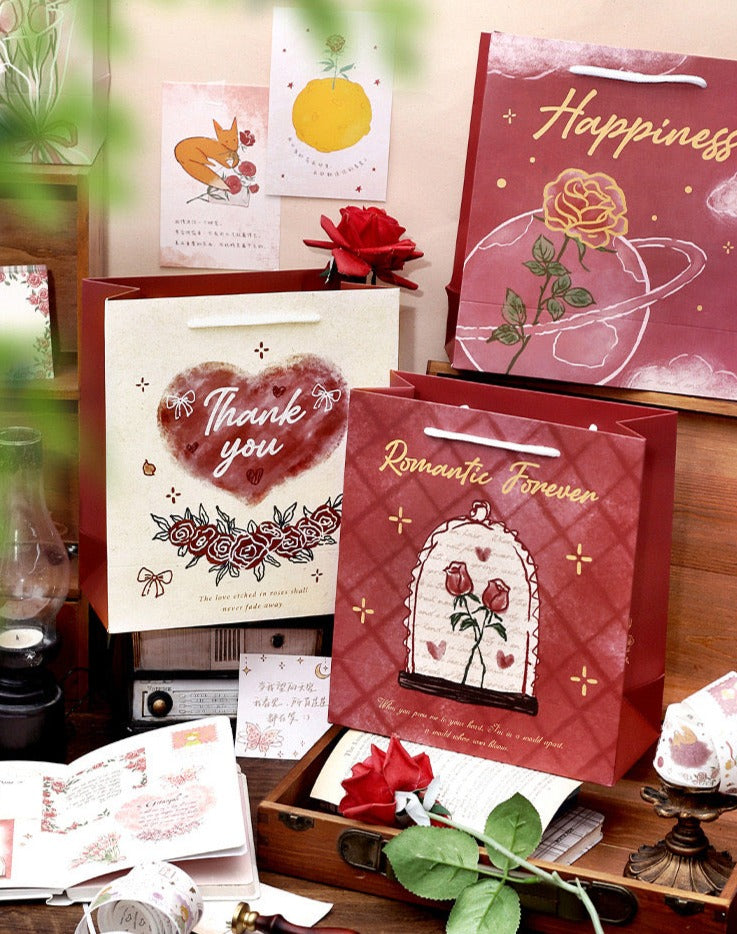 Rose of Nebula Paper Gift Bags - Romantic Forever