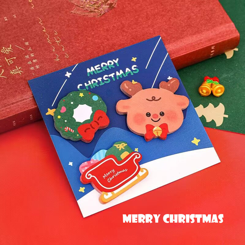 Christmas Cute Cartoon Merry Christmas Sticky Notes