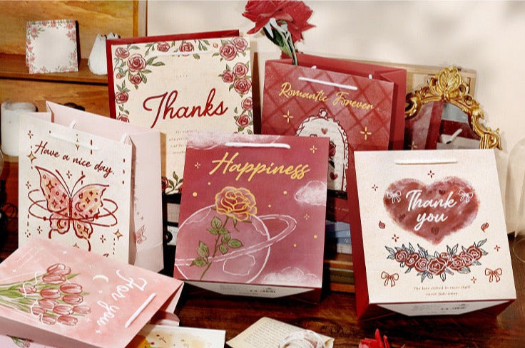 Rose of Nebula Paper Gift Bags - Romantic Forever