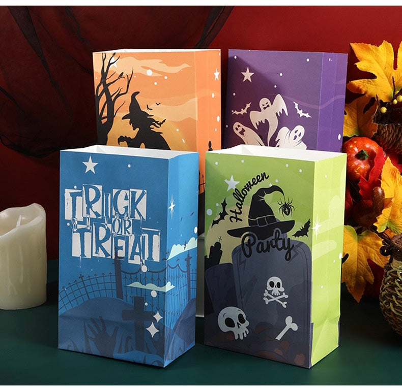 20pcs Halloween Trick or Treat Candy Gift Paper Bags