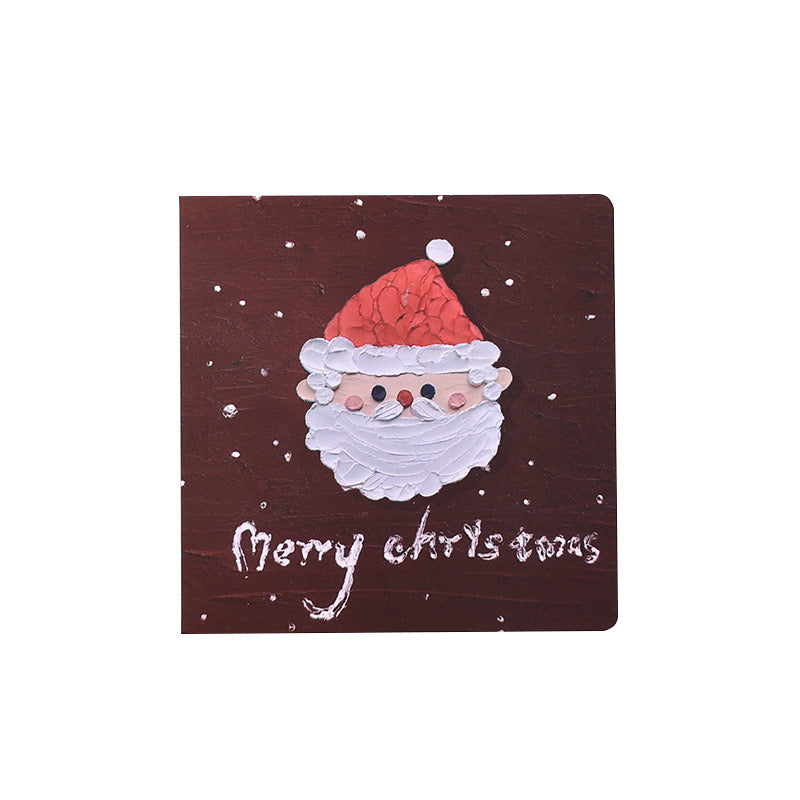 Christmas Greeting Cards with Painting Patterns for Christmas Celebration