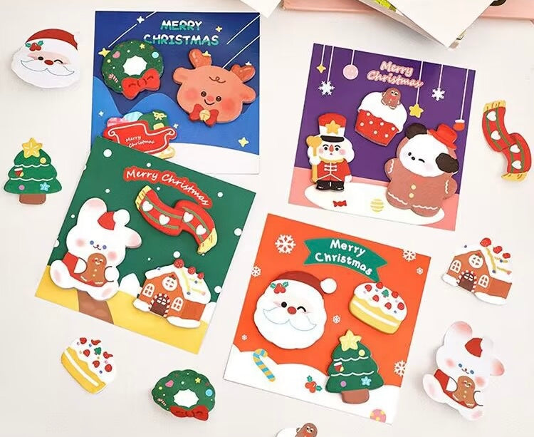 Christmas Cute Cartoon Merry Christmas Sticky Notes