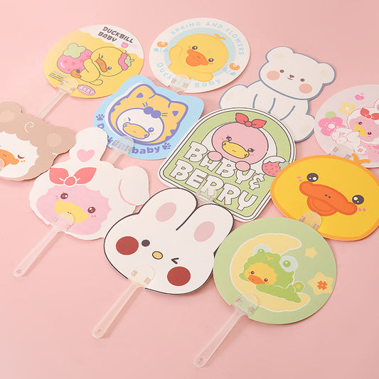 Cartoon Cute Animal Series Round Fan