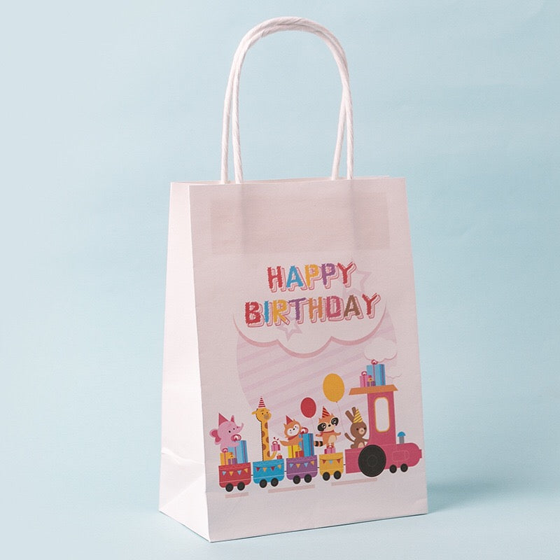 Animal Friends Happy Birthday Paper Gift Bags