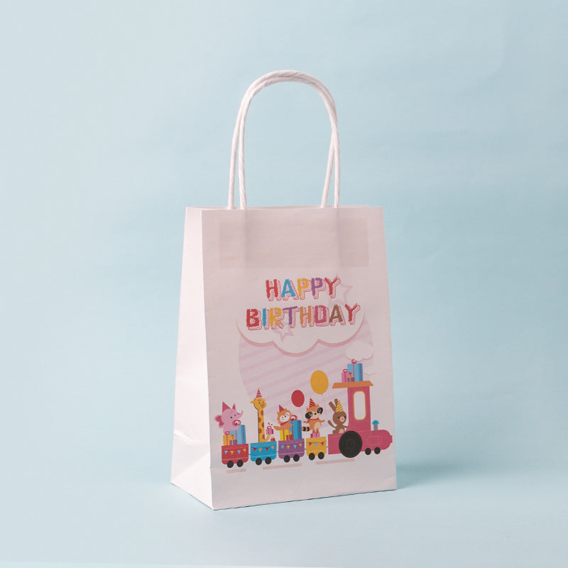 Animal Friends Happy Birthday Paper Gift Bags