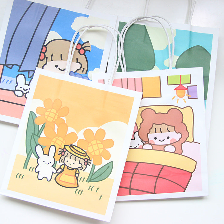 Cute Cartoon Little Cutie Bunny Girl Series Paper Gift Bags