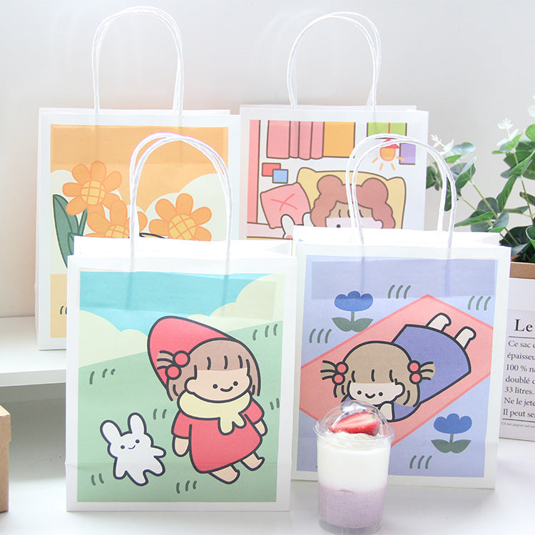 Cute Cartoon Little Cutie Bunny Girl Series Paper Gift Bags