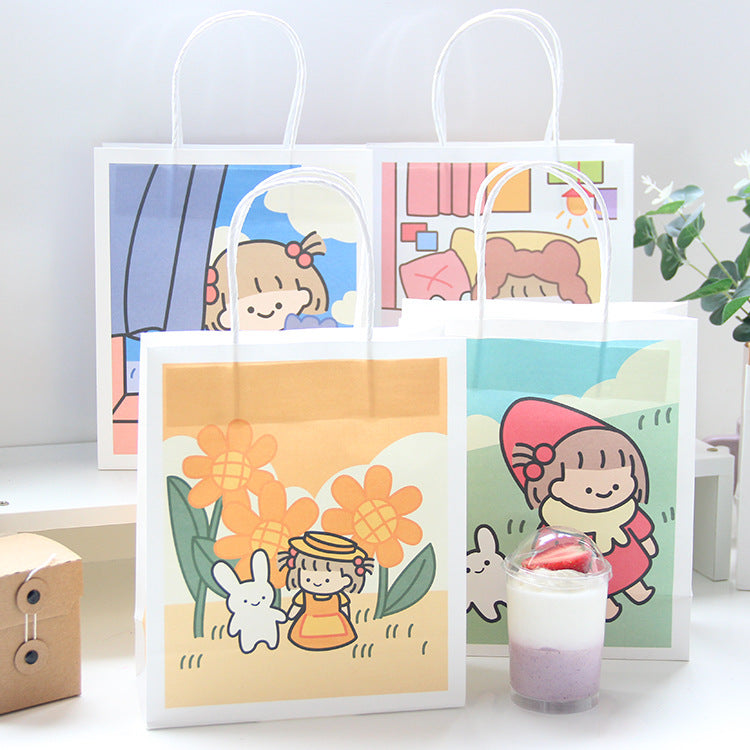 Cute Cartoon Little Cutie Bunny Girl Series Paper Gift Bags