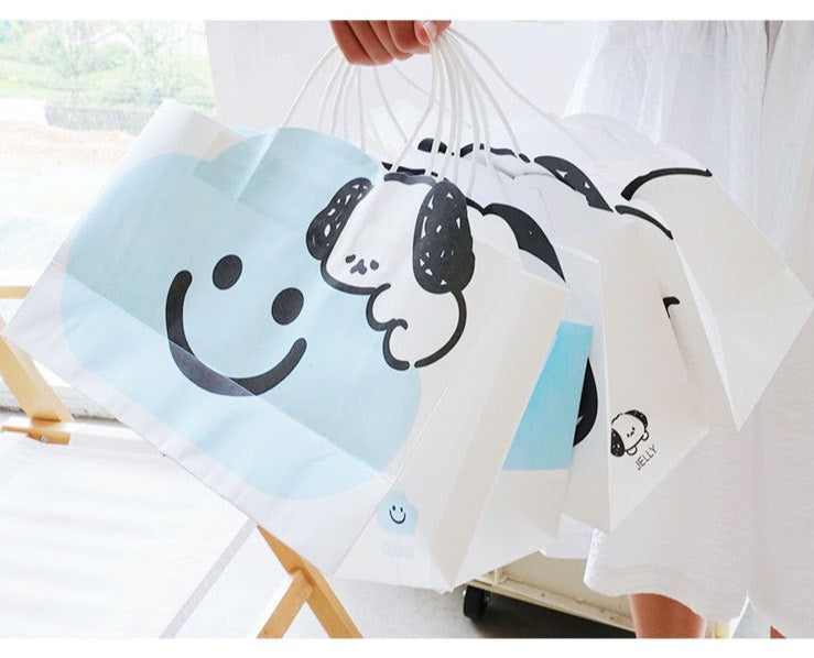 Smiley Cloud and Jelly Cute Dog Paper Gift Bags