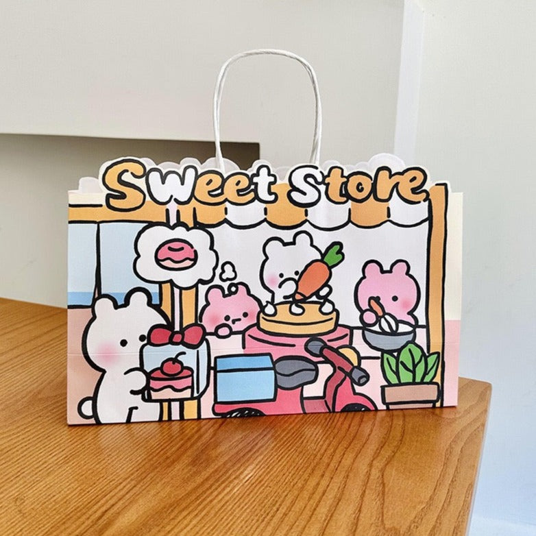 Lovely Bunny Sweet Store Paper Gift Bags