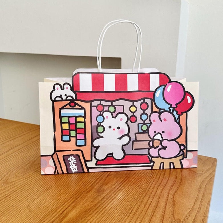 Lovely Bunny Grocery Store Paper Gift Bags