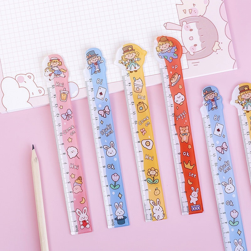 Energy Girls Cute 15cm Plastic Rulers