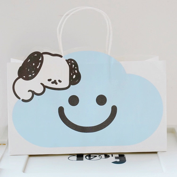 Smiley Cloud and Jelly Cute Dog Paper Gift Bags