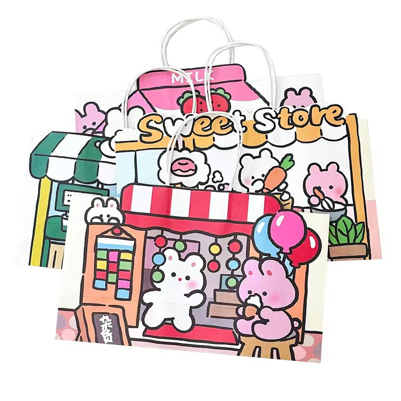 Lovely Bunny Grocery Store Paper Gift Bags