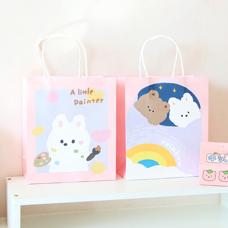 Bunny and Bear Paper Gift Bags - Painter