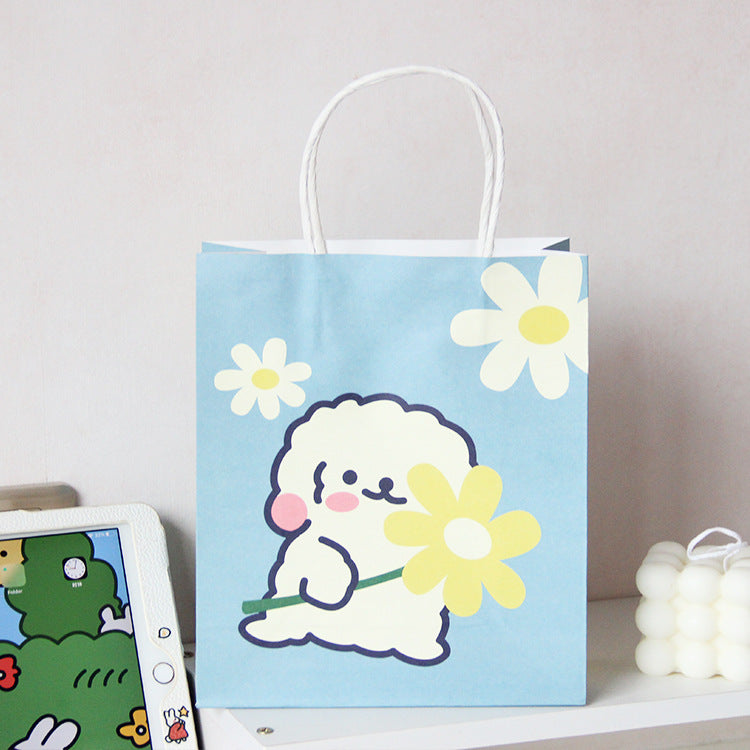 Cotton Dog Daisy Paper Gift Bags