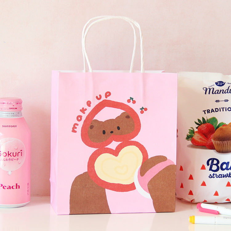 Bunny and Bear Paper Gift Bags - Make up