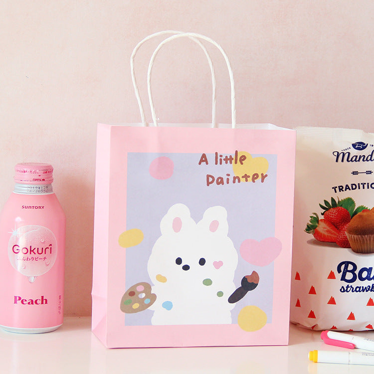 Bunny and Bear Paper Gift Bags - Painter